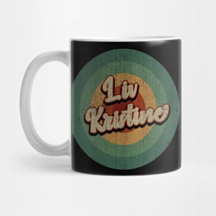 Circle Retro Vintage Liv Kristine Mug